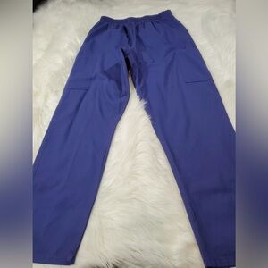 Fundamentals women’s blue scrub medical pants size M